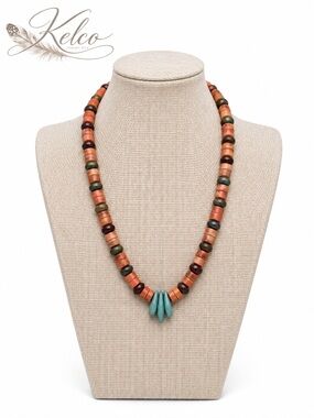 Spiney Oyster Heishi, Turquoise and Faceted Galaxy Tigers Eye